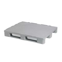 Paleta plastikowa higieniczna 1200x1000x160mm - 3 płozy, pełna