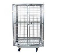 Rollkontener gniazdowy zamykany Euronorm 1200x800x1800mm - z półką