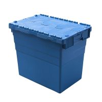 Plastikowy pojemnik z pokrywą na zawiasach 600x400x516mm