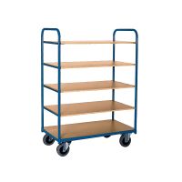 Regał warsztatowy na kołach 910x500x1495mm dwie ramy, 5 półek