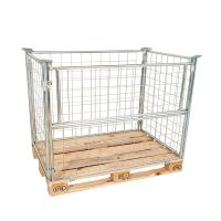 Metalowa nadstawka paletowa 1200x800x1000mm ocynk, uchylna klapa