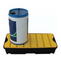 Plastikowa wanna ociekowa wychwytowa z kratownicą 805x405x155mm - 30 litrów