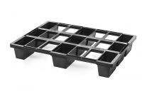 Gniazdowa półpaleta plastikowa 800x600x120mm wystawowa