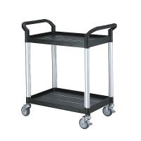 Wózek stołowy z 2 półkami 850x480x950 mm - czarny