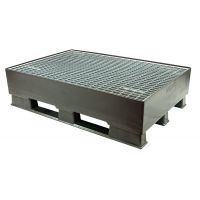 Paleta plastikowa z misą ociekową i kratownicą 1200x800x310mm - pojemność 120 litrów