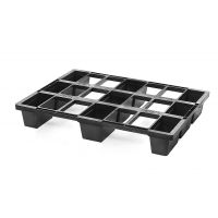 Gniazdowa półpaleta plastikowa 800x600x120mm wystawowa