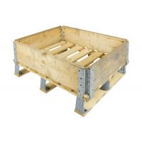 Nadstawka paletowa używana drewniana - 800x600mm - 4 zawiasy IPPC fumigowana