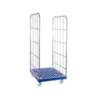 Wózek siatkowy 2 ścienny 810x720x1658mm typu Rollkontener - ocynk, koła fi 108mm PP