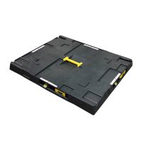 Plastikowa pokrywa z paskami mocującymi 822x618x93mm 1/2 Euro