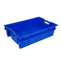 Pojemnik plastikowy gniazdowy, sztaplowany 600x400x150mm - pełne boki i dno