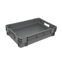 Plastikowy pojemnik  gniazdowy 600x400x140mm sztaplowany