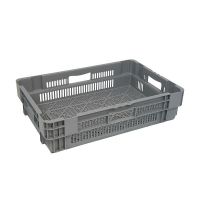 Plastikowy pojemnik  600x400x187mm gniazdowy, sztaplowany perforowany