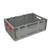 Składany pojemnik plastikowy 600x400x221mm zamknięte dno i boczne ścianki