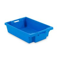 Plastikowy pojemnik obrotowy 600x400x150mm pełne boki, sztaplowany