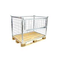 Metalowa nadstawka paletowa 1200x800x1000mm ocynk, uchylna klapa