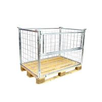 Metalowa nadstawka paletowa 1200x800x1200mm ocynk, uchylna klapa