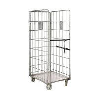 Gniazdowy rollkontener 3 ścienny 820x655x1900mm z paskiem spinającym - używany