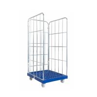 Wózek siatkowy 3 ścienny Rollkontener 810x720x1620mm koła fi 108mm PP