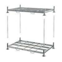 Regał magazynowy podwójny 2025x1180x310mm słupkowa paleta metalowa