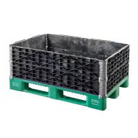 Plastikowa nadstawka paletowa 1200x800x200mm - 4 zawiasy