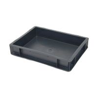 Pojemnik plastikowy Euronorm 400x300x70mm - zamknięte dno i boczne ścianki