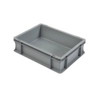 Pojemnik plastikowy Euronorm 400x300x120mm - zamknięte dno i boczne ścianki