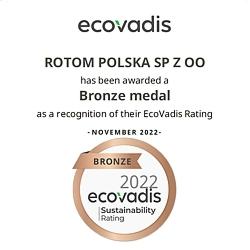 Rotom Polska nagrodzony brązowym medalem EcoVadis