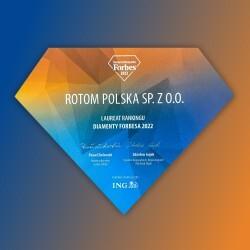 Rotom Polska laureatem rankingu "Diamenty Forbesa 2022"