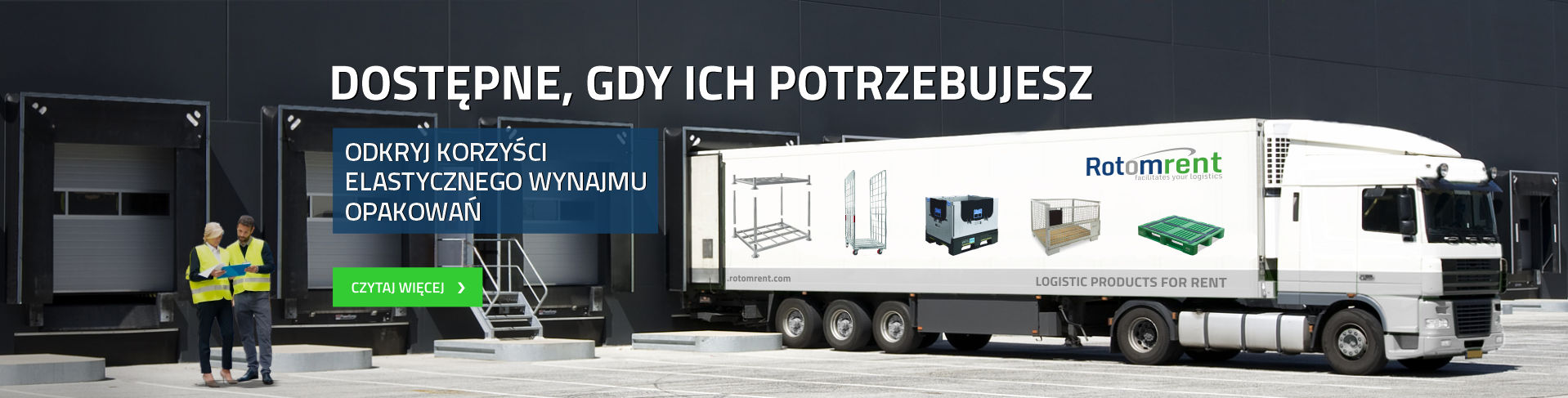 Wynajem opakowań logistycznych w całej Europie